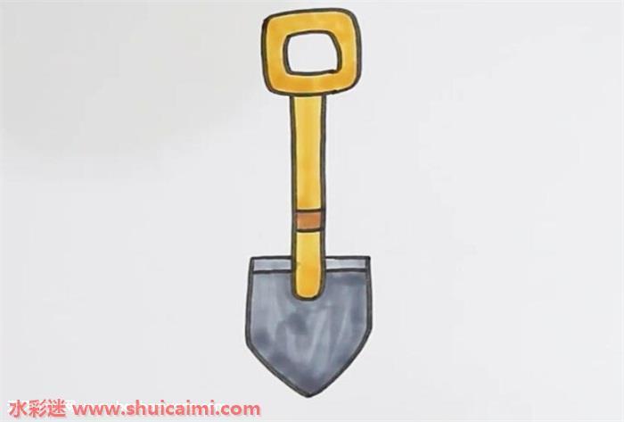 铁锹怎么画 铁锹简笔画画法