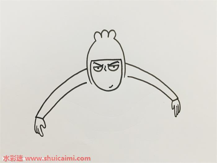 伍六七简笔画怎么画？刺客伍六七简笔画图解教程