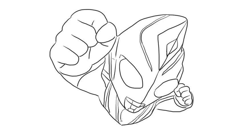 奥特曼简笔画 奥特曼简笔画彩色
