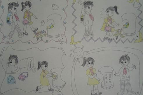 礼仪大全教程简笔画 礼仪简笔画彩色