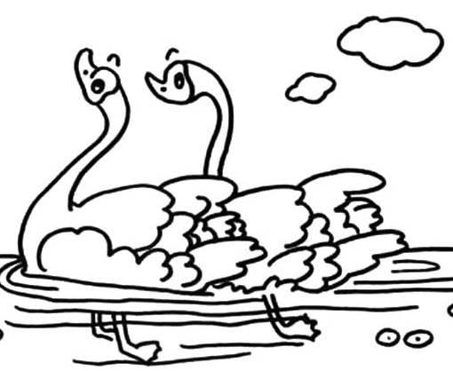 鹅的简笔画 鹅的简笔画图片大全可爱简单