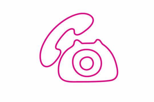 电话简笔画 电话简笔画图片