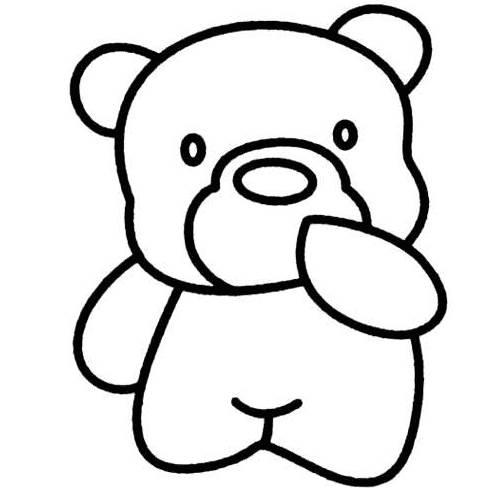 小熊简笔画图片可爱 小熊简笔画图片可爱带颜色