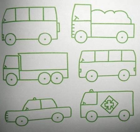 货车简笔画 货车简笔画儿童画
