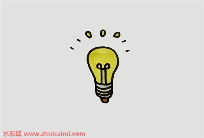 灯泡简笔画怎么画步骤