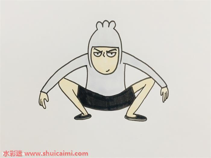 伍六七简笔画怎么画？刺客伍六七简笔画图解教程