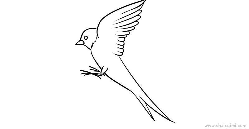燕子儿童画怎么画 燕子简笔画简单