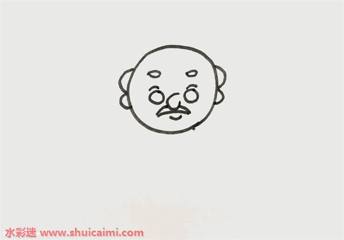 爷爷怎么画 爷爷简笔画彩色