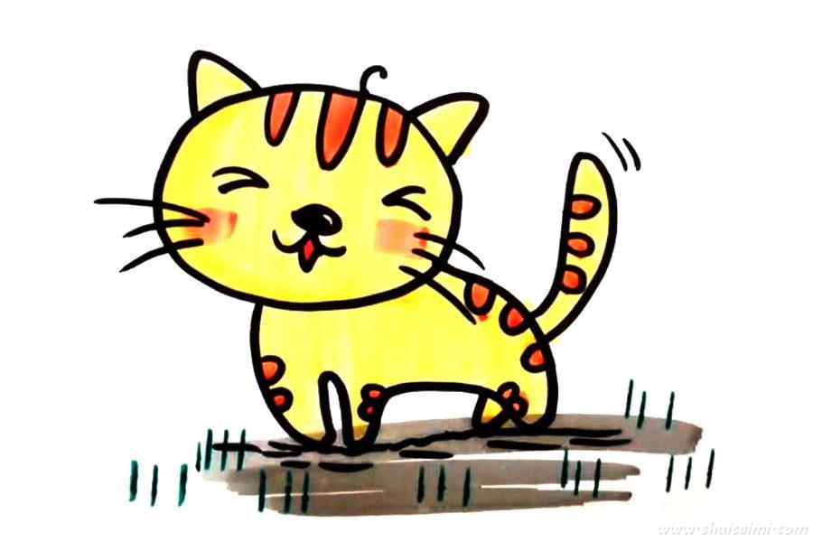 小猫怎么画 小猫简笔画步骤图
