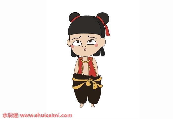 哪吒怎么画 哪吒简笔画图片大全