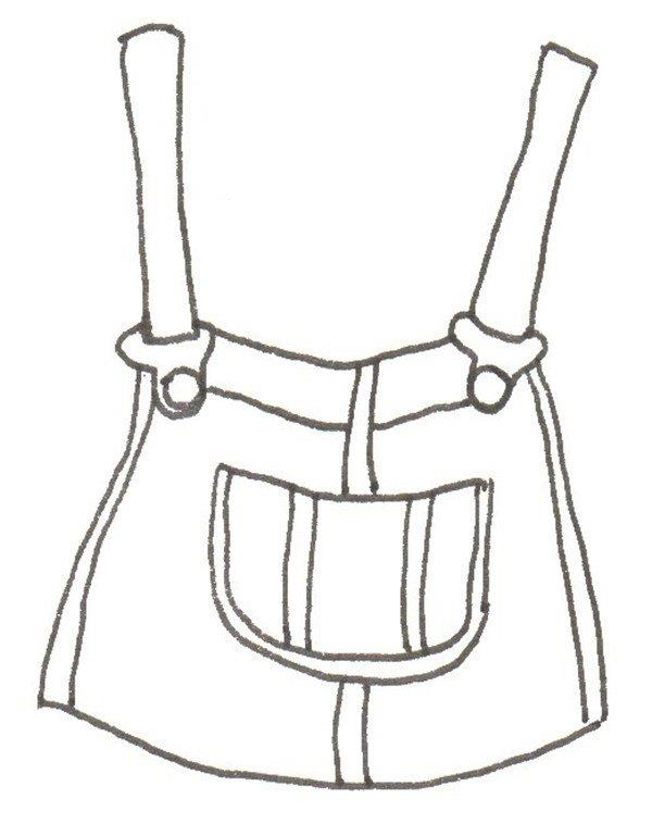 服装搭配的简笔画怎么画 服装搭配的简笔画图片大全