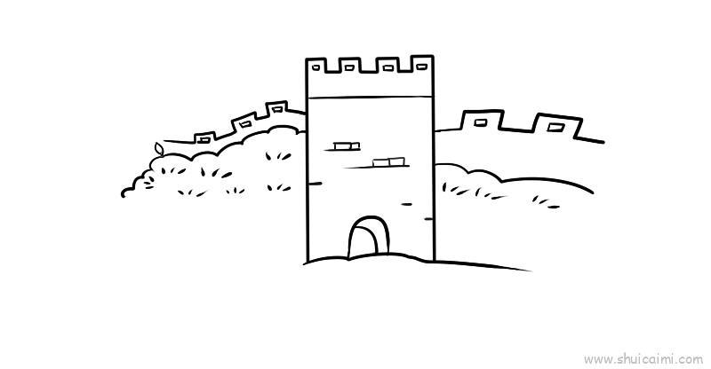 万里长城儿童画怎么画 万里长城简笔画简单