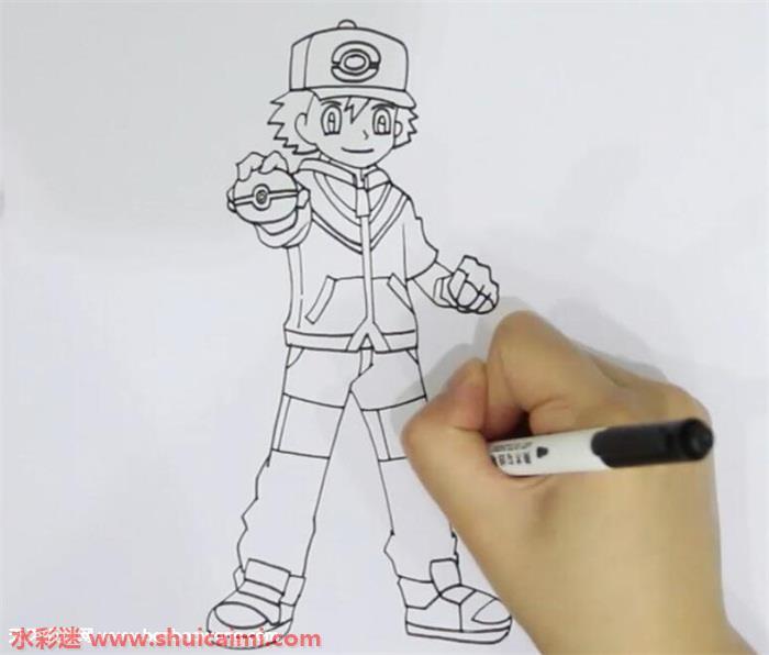 小智怎么画 小智简笔画彩色