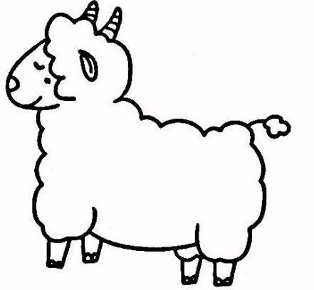 绵羊的简笔画图片大全 绵羊的简笔画图片大全大图可爱