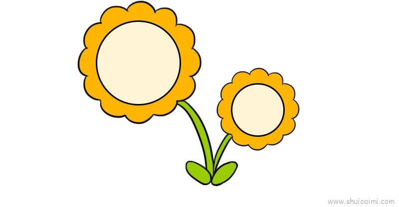向日葵儿童画怎么画 向日葵简笔画顺序
