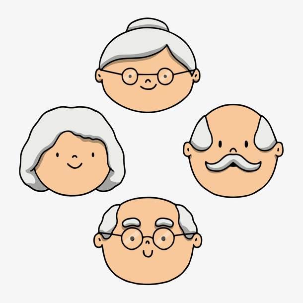 老年人简笔画 老奶奶简笔画