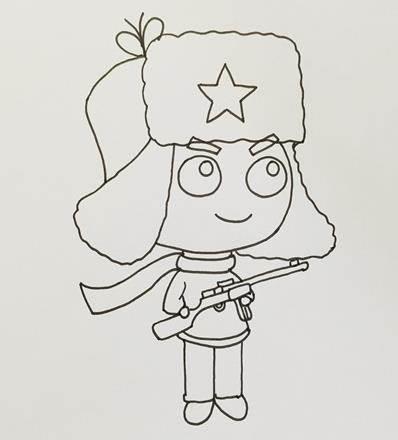 雷锋简笔画 雷锋简笔画怎么画