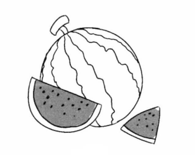 儿童简笔画西瓜 儿童简笔画西瓜灯