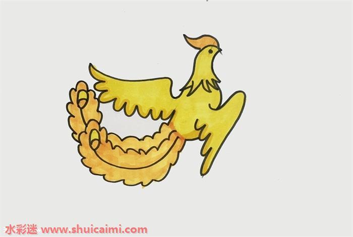 凤凰好看怎么画 凤凰好看简笔画漂亮彩色