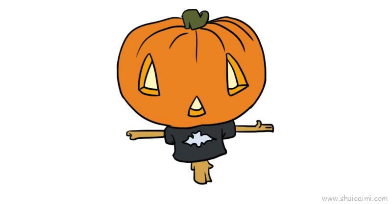 南瓜人儿童画怎么画 南瓜人简笔画图片大全