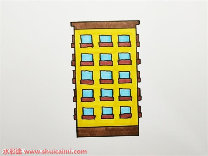 楼房怎么画 楼房简笔画画法