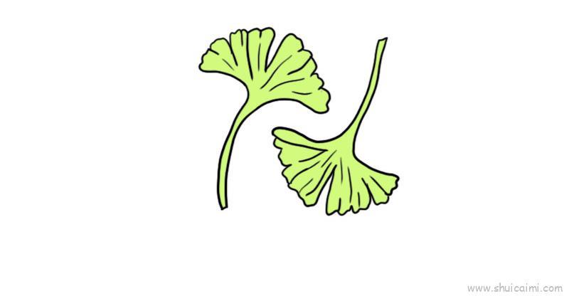 银杏叶儿童画怎么画 银杏叶简笔画简单又好看