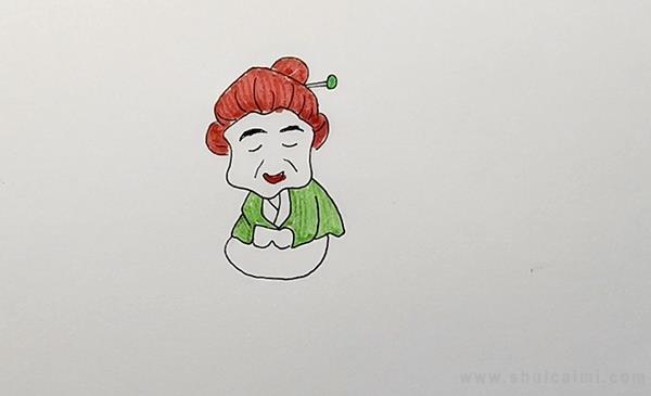 奶奶简笔画怎么画 奶奶简笔画图片大全