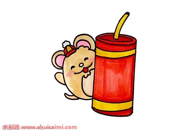 鞭炮怎么画 鞭炮简笔画简单又漂亮彩色