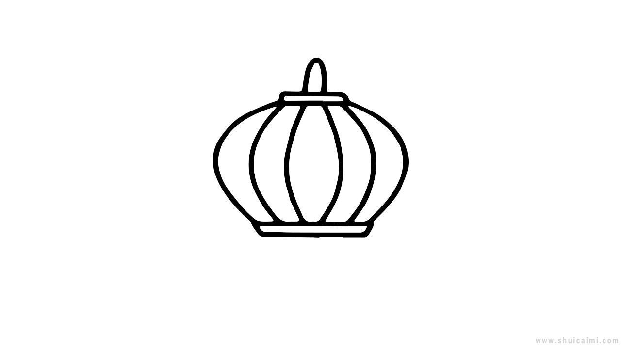红灯笼简笔画怎么画 红灯笼简笔画顺序