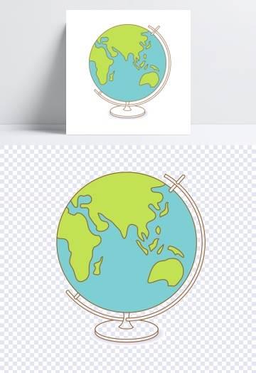 地球仪简笔画 地球仪简笔画图片