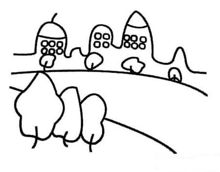 马路简笔画 马路简笔画怎么画