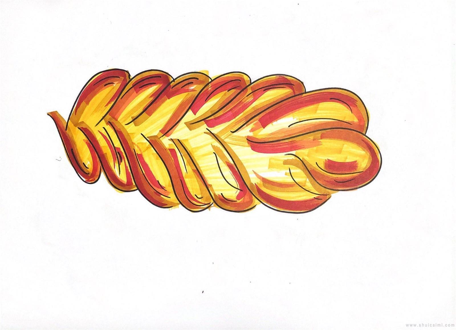 麻花简笔画怎么画 麻花简笔画步骤