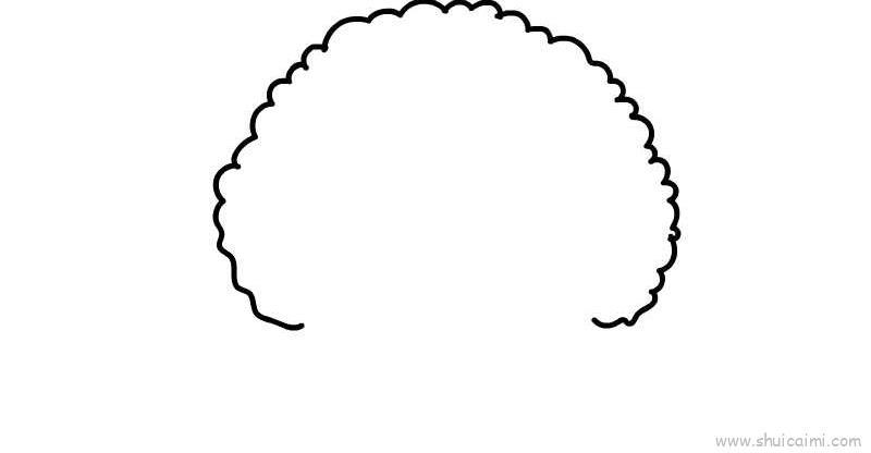 卷毛狗儿童画怎么画 卷毛狗简笔画简单