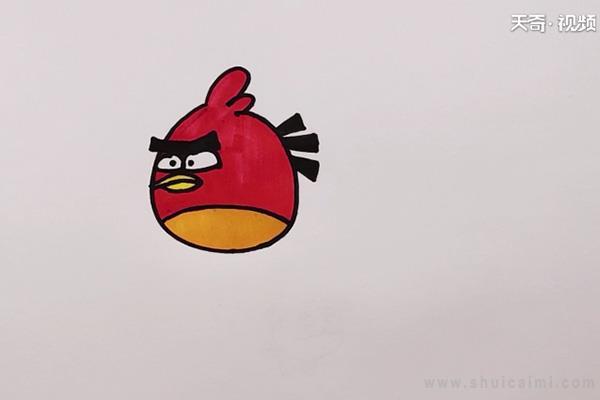 愤怒小鸟简笔画怎么画 愤怒小鸟简笔画图片