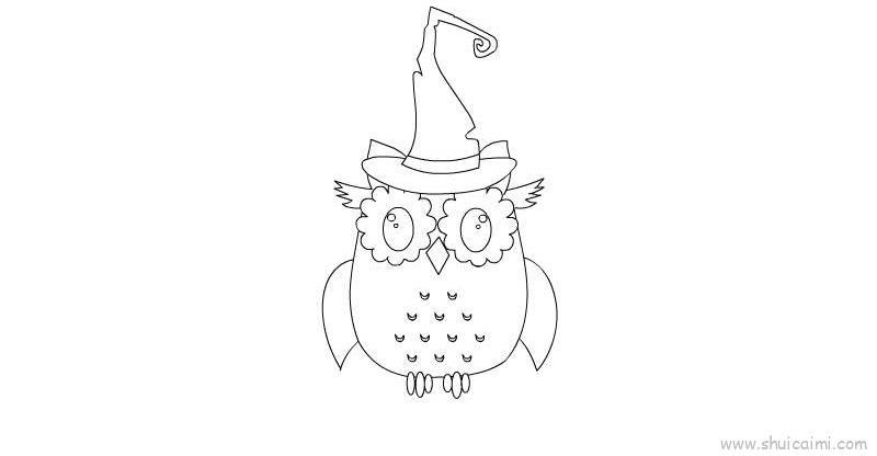 猫头鹰儿童画怎么画 猫头鹰简笔画图片大全