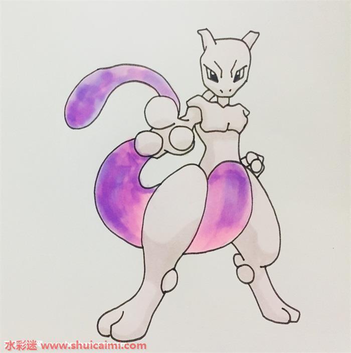 超梦怎么画 超梦简笔画简单好看