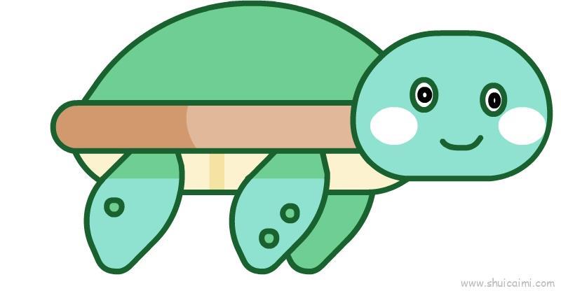 乌龟儿童画怎么画 乌龟简笔画简单