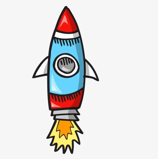 火箭简笔画带涂颜色 火箭简笔画带涂颜色一幅画
