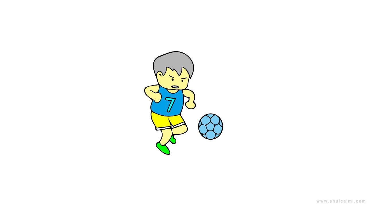 小朋友踢足球简笔画怎么画 小朋友踢足球简笔画简单又好看