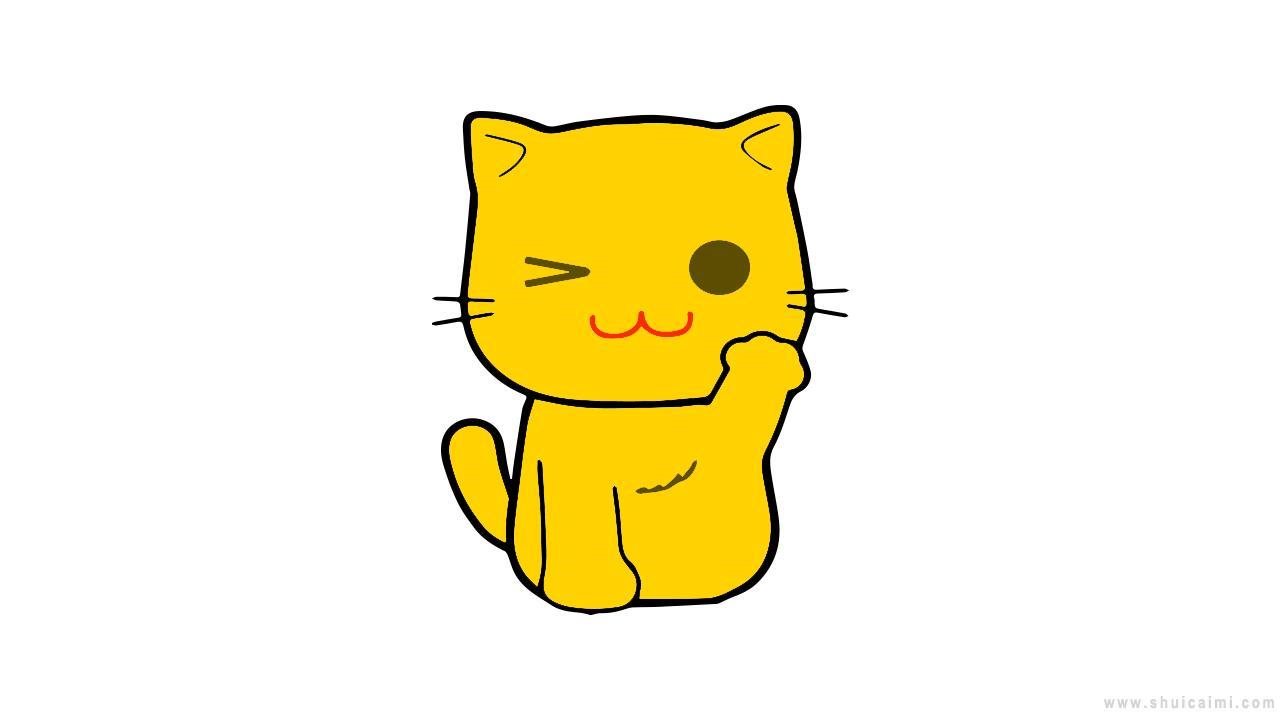 可爱小猫简笔画怎么画 可爱小猫简笔画图片大全