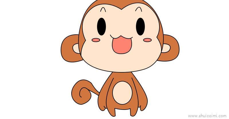 小猴儿童画怎么画 小猴简笔画图片大全