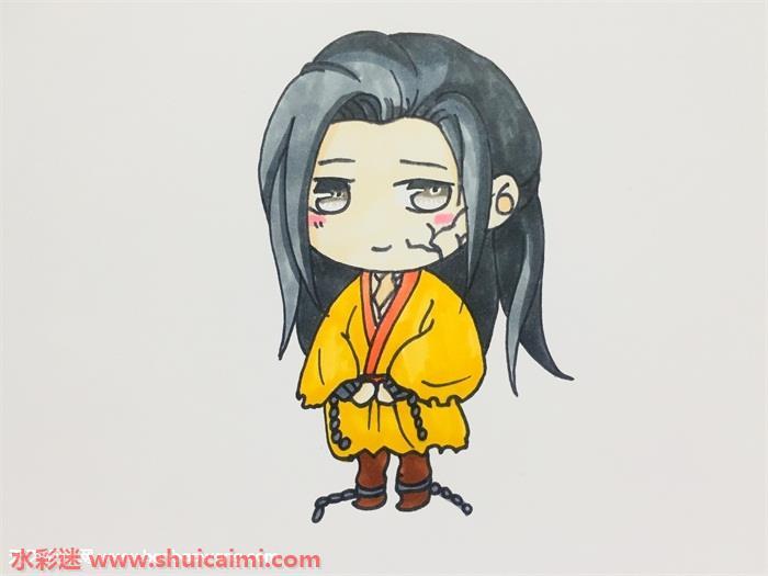 魔道祖师温宁怎么画 魔道祖师温宁简笔画漂亮卡通
