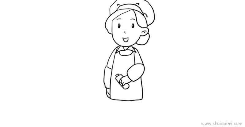 工人教程儿童画怎么画 工人教程简笔画画法