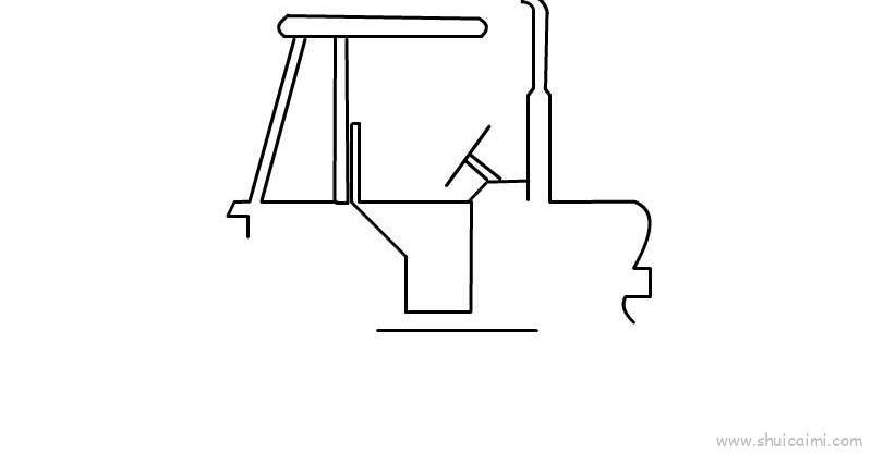 拖拉机儿童画怎么画 拖拉机简笔画好看