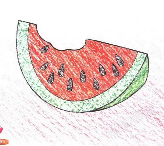 西瓜简笔画 西瓜简笔画彩色