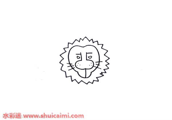 用数字5画狮子怎么画 狮子简笔画简单又漂亮彩色