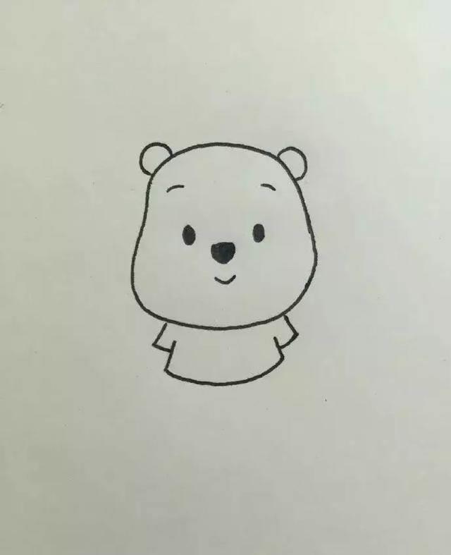 小熊维尼简笔画 小熊维尼与跳跳虎