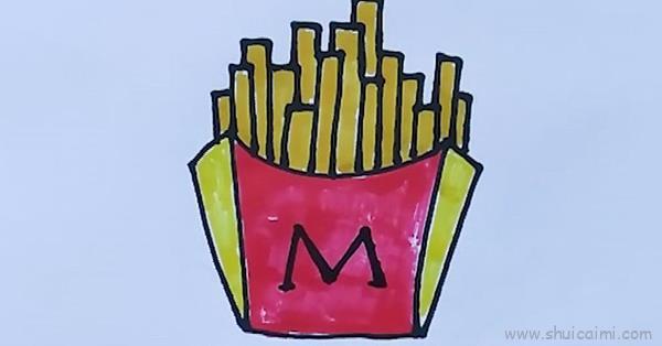 薯条儿童画怎么画 薯条简笔画简单又好看
