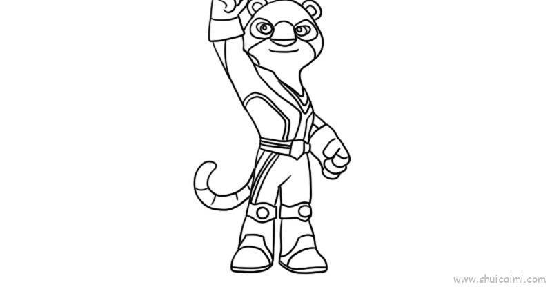 宇宙护卫队彩虹儿童画怎么画 宇宙护卫队彩虹简笔画简单又好看