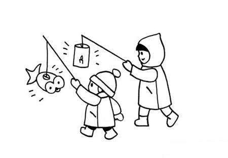 中国传统节日简笔画 中国传统节日简笔画图片大全彩色